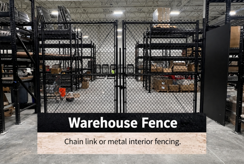 Commercial Interior Fencing Roseville CA